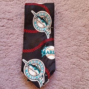 Florida Marlins Baseball Tie NEW